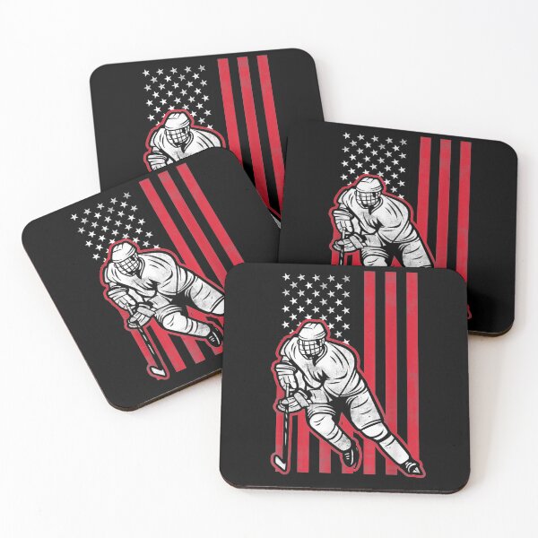 Item preview, Ice Hockey Goalie Gift Usa Flag Hockey Player Stick Hockey designed and sold by tolivia.
