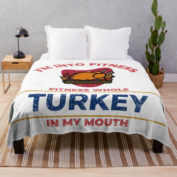 Item preview, I'm Into Fitness, Fitness Turkey in My Mouth White - Funny Gym designed and sold by GymWearDepot.
