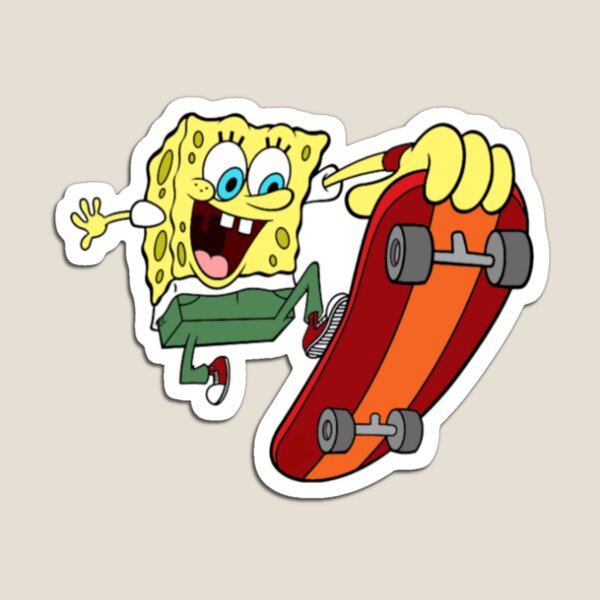 Spongebob human face Meme Sticker Magnet for Sale by desigbyZEE