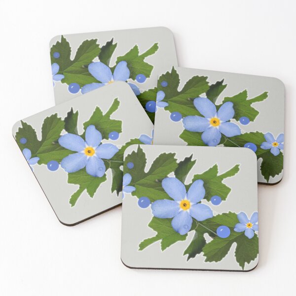 Item preview, Blue Forget-Me-Nots With Green Leaves designed and sold by Phantasmal-2-do.