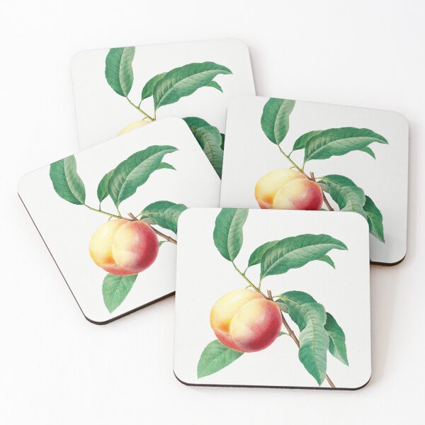 Item preview, Peach fruit on a branch by Pierre-Joseph Redouté (1759–1840) designed and sold by FindYouByZ.