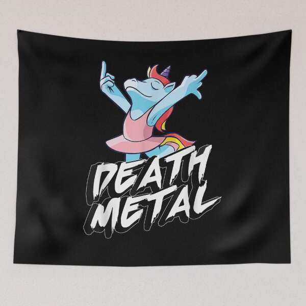 Item preview, Death Metal Unicorn Middlefinger Party designed and sold by tolivia.