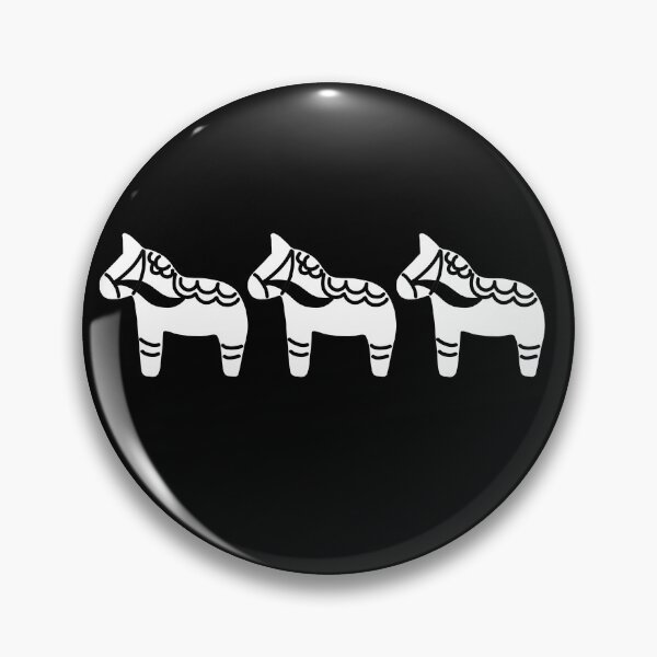 Item preview, Swedish Dala Dalarna Sweden Horse Dalecarlian White Minimalist designed and sold by funnytshirtemp.
