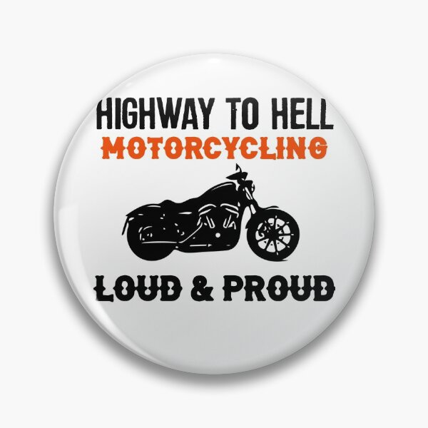 Item preview, Biker loud and proud saying with chopper design designed and sold by Onorato Bellgardt.
