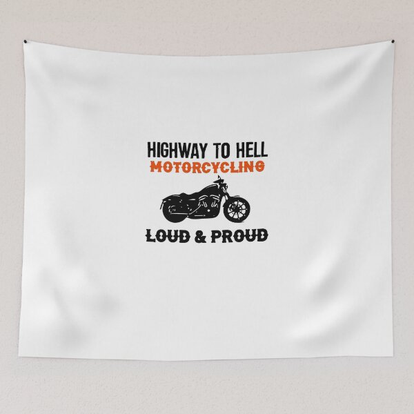 Item preview, Biker loud and proud saying with chopper design designed and sold by Onorato Bellgardt.