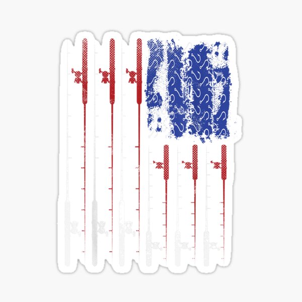 American Fishing Rod Flag Merch & Gifts for Sale