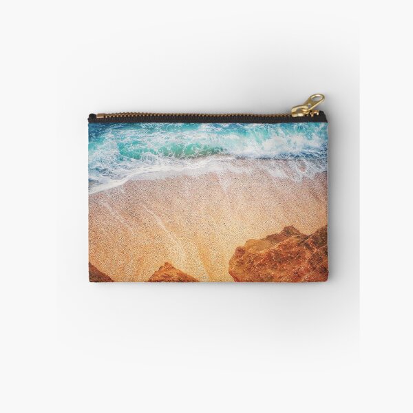 Item preview, Blue Ocean Wave Sand Cliff Rocks designed and sold by Beachy.