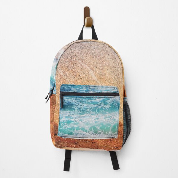 Item preview, Blue Ocean Wave Sand Cliff Rocks designed and sold by Beachy.
