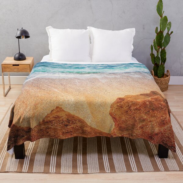 Item preview, Blue Ocean Wave Sand Cliff Rocks designed and sold by Beachy.