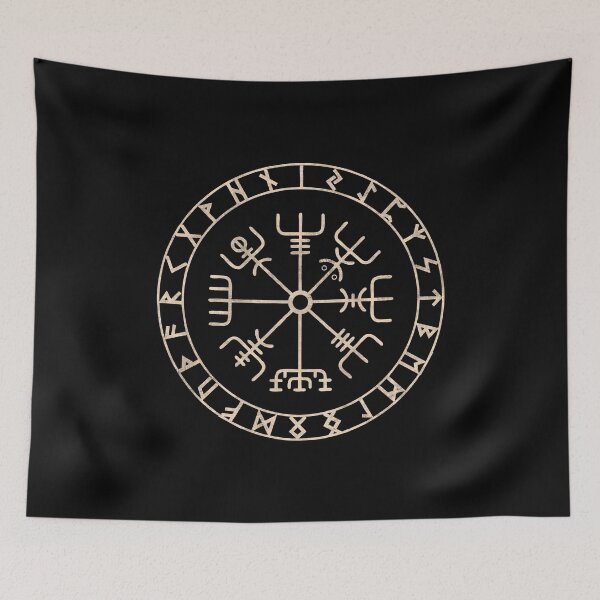 Item preview, Brújula vikinga rúnica Vegvisir Celtic designed and sold by alenaz.