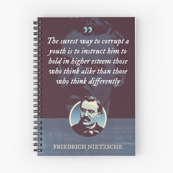 Item preview, Friedrich Nietzsche - The surest way to corrupt a youth is to instruct him to hold in higher esteem those who think alike than those who think differently designed and sold by Syahrasi.