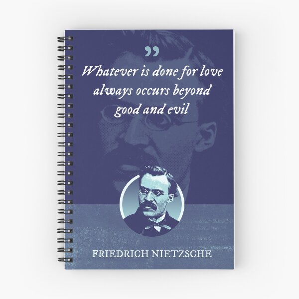 Item preview, Friedrich Nietzsche - Whatever is done for love always occurs beyond good and evil designed and sold by Syahrasi.