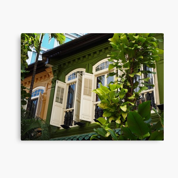 Singapore Shophouses Canvas Print