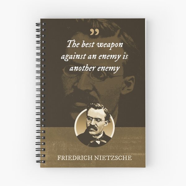 Item preview, Friedrich Nietzsche - The best weapon against an enemy is another enemy designed and sold by Syahrasi.