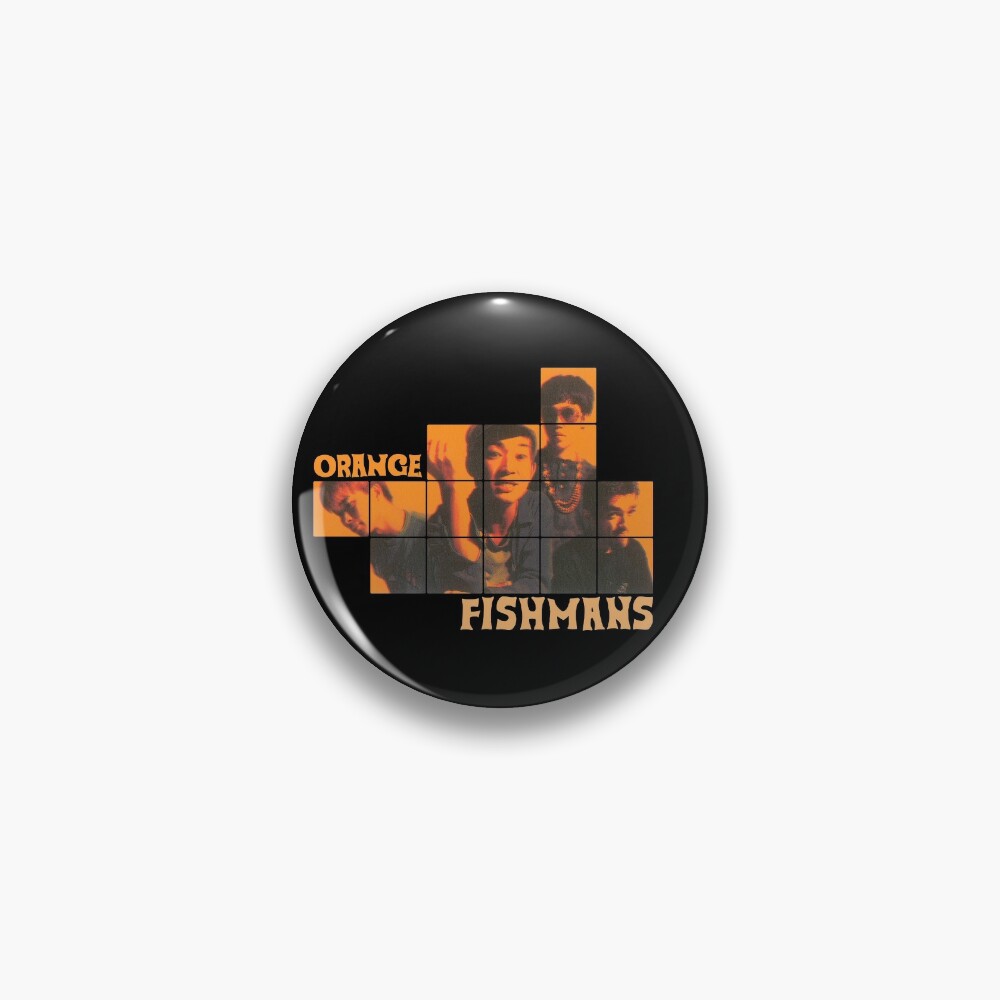 Fishmans - Orange Pin for Sale by theoralcollage
