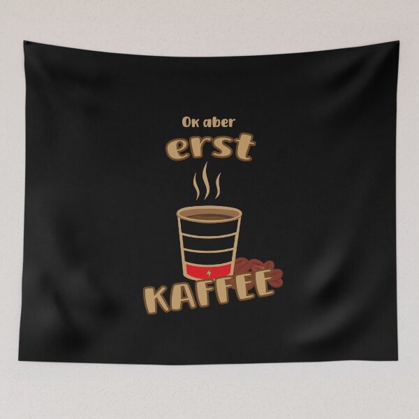 Item preview, OK - but coffee first - coffee junkies designed and sold by Shirt-Designs.