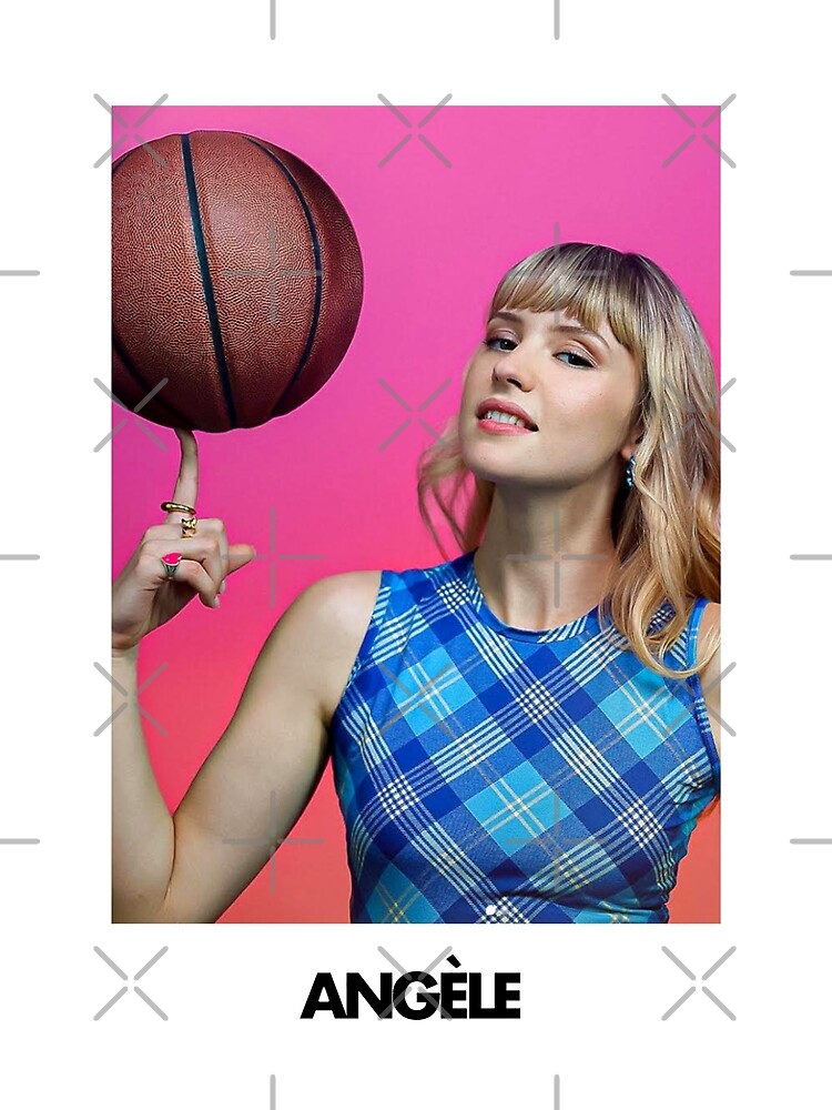 Disover Angèle Van Laeken - Portrait singer basketball Premium Matte Vertical Poster