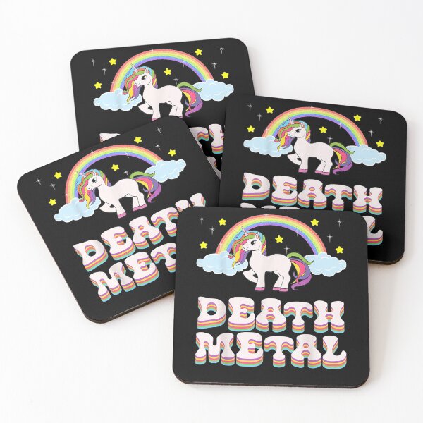 Item preview, Death Metal Unicorn Rainbow Gift Fantasy designed and sold by tolivia.