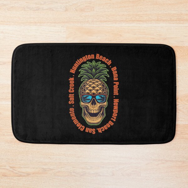 Item preview, Orange County Surf Points Pineapple Skull Goth Hippie designed and sold by tolivia.