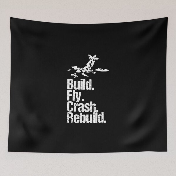 Item preview, Build Fly Crash Rebuild Controlled Flying RC Plane Pilot designed and sold by Nessshirts.