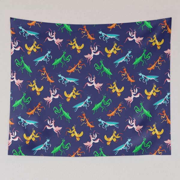 Item preview, A Simple Assortment of Praying Mantises - Plum designed and sold by TigaTiga.