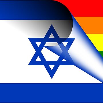 Flagge Israel Regenbogen