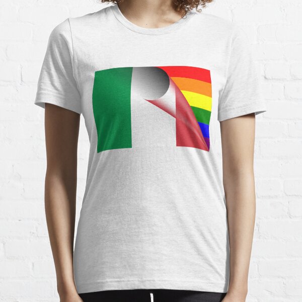 Italy Pride Italia Nationality Juniors V-neck T-shirt Details about   Italian Rip Through Flag 