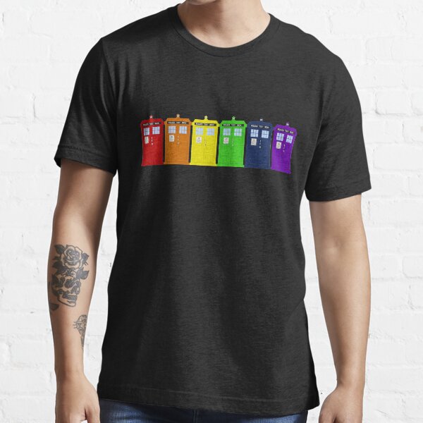 Rainbow Tardis' Essential T-Shirt