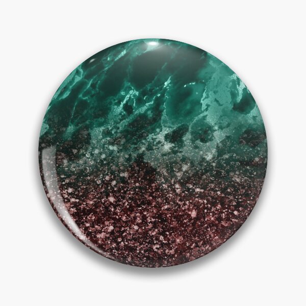 Item preview, Dark Teal Green Marble and Dark Rose sparkle, love it designed and sold by Orianah.