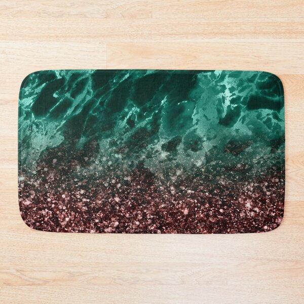 Item preview, Dark Teal Green Marble and Dark Rose sparkle, love it designed and sold by Orianah.