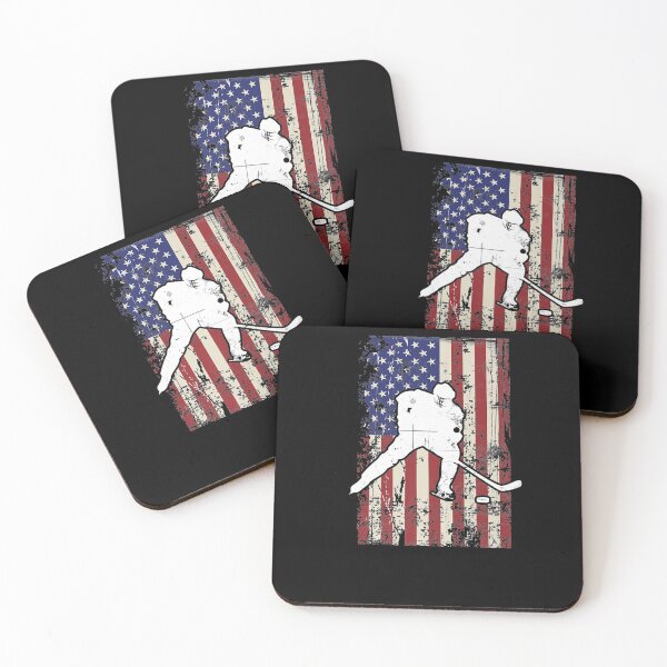 Item preview, Usa Flag Hockey Ice Hockey Player Fan Gift designed and sold by tolivia.
