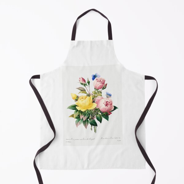 Item preview, Yellow rose and cabbage rose by Pierre-Joseph Redouté (1759–1840) designed and sold by FindYouByZ.