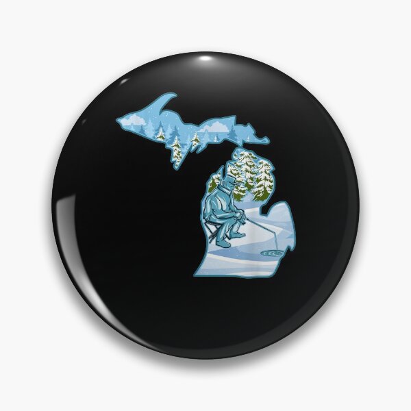 Artikelvorschau, Michigan Eisfischen State Map Geschenk für Fischer entworfen und verkauft von tolivia.