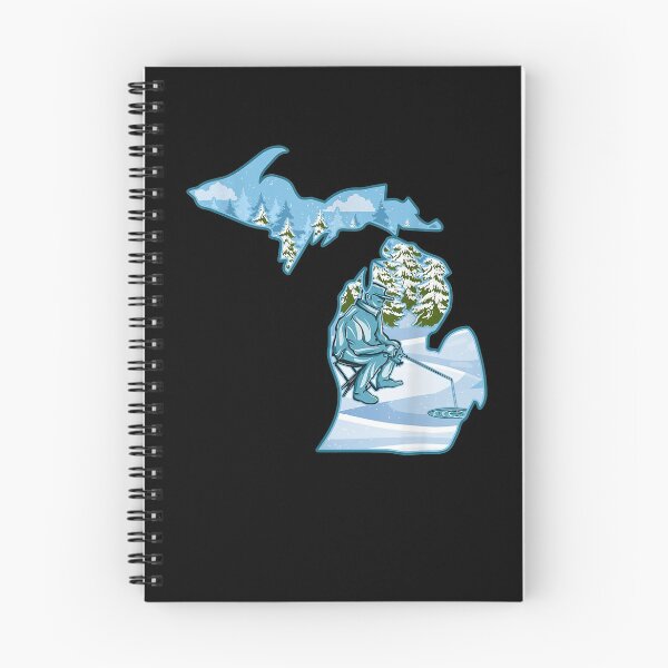 Item preview, Michigan Ice Fishing State Map Gift For Fis designed and sold by tolivia.