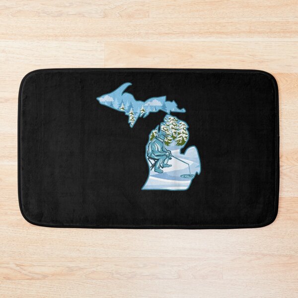 Item preview, Michigan Ice Fishing State Map Gift For Fis designed and sold by tolivia.