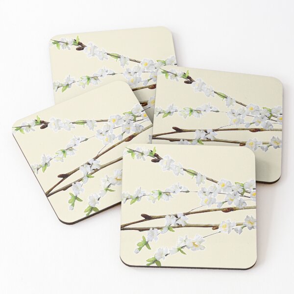 Item preview, Spring Willow Twig with White Flowers designed and sold by Phantasmal-2-do.