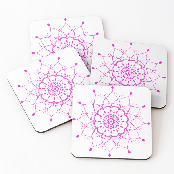 Artikelvorschau, Rosa Blumenmandala entworfen und verkauft von laceystreams-shop.