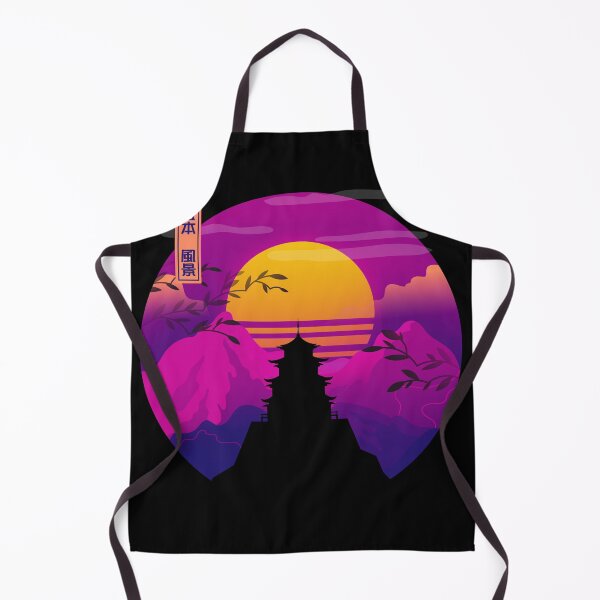 Item preview, Retrowave del santuario japonés designed and sold by Meowanime99.