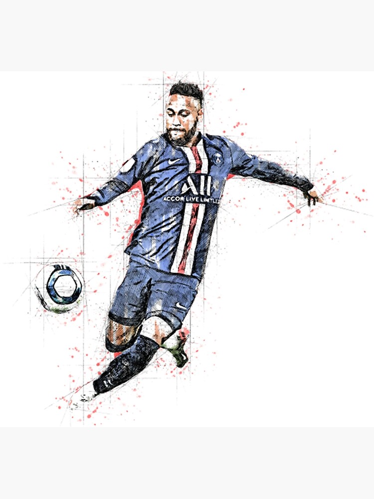 Neymar Jr Pen Drawing - FC Barca - DeMoose Art - YouTube
