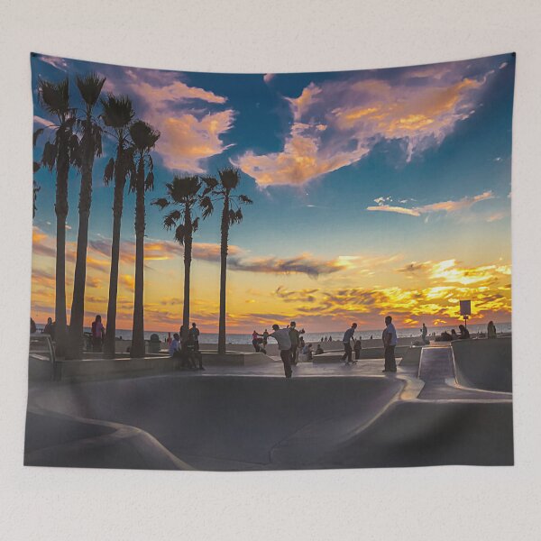 Item preview, Skateboarding Venice Beach Los Angeles CA Evening Sunset designed and sold by Piper-Deals.