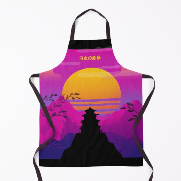 Item preview, Retrowave del santuario japonés designed and sold by Meowanime99.