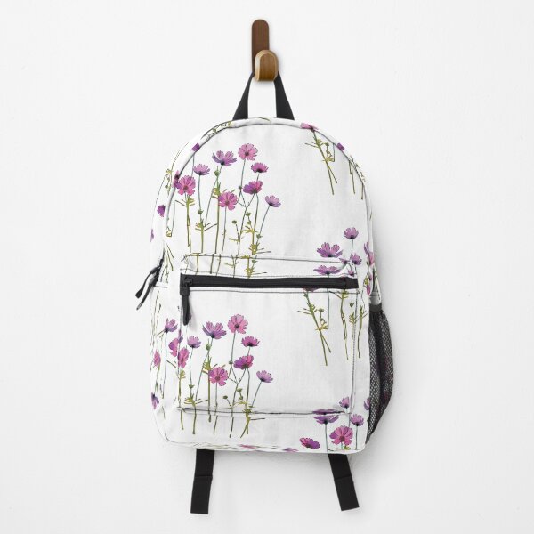 Artikelvorschau, Rosa Kosmos Blumen Aquarell entworfen und verkauft von Pavnud.