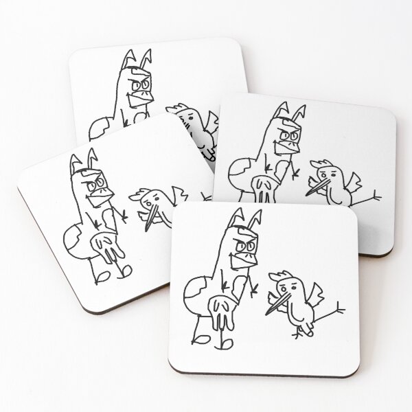 Item preview, Cow and chicken fan art designed and sold by CaseyWalter.