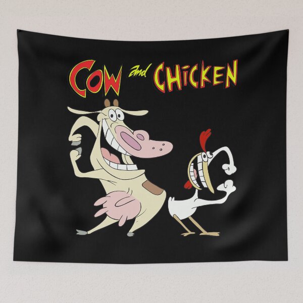 Item preview, Cow with chicken happy time designed and sold by CaseyWalter.