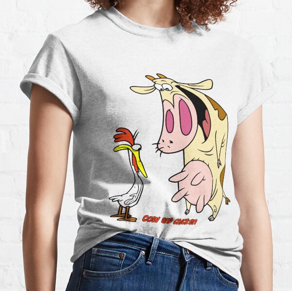 vintage cow and chicken shirt