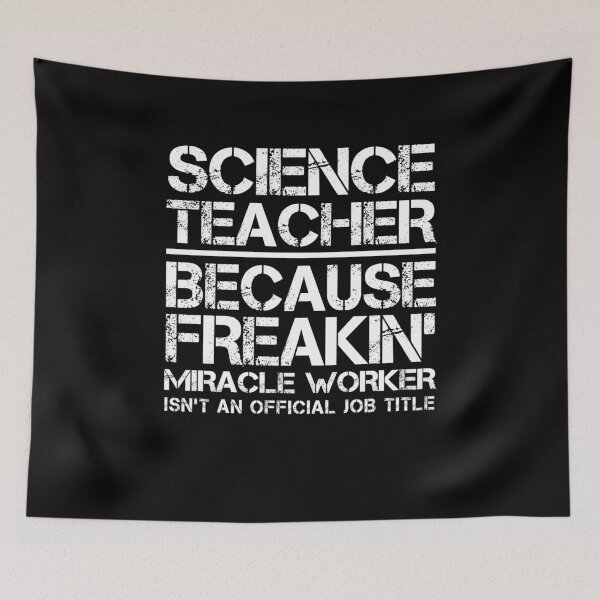 Item preview, Science Teacher Miracle Worker designed and sold by clickmostro.