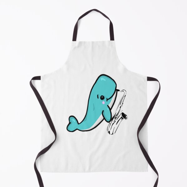 Item preview, WHALE PLAYING SAXOPHONE designed and sold by DomGDesign.