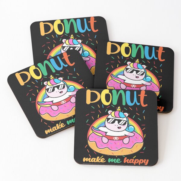 Item preview, Donut Make Me Happy Funny food kids, unicorn lovers designed and sold by SweetbeStore.