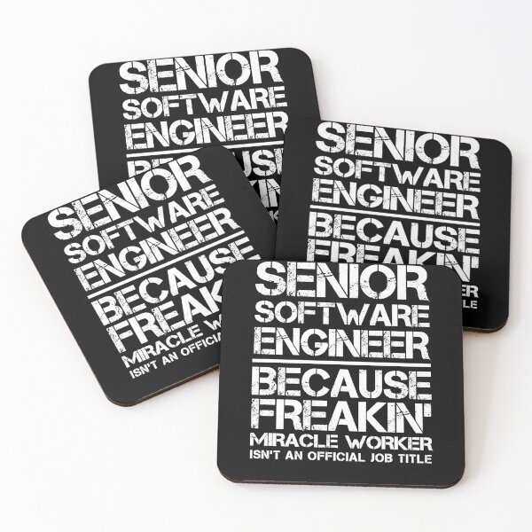Item preview, Senior Software Engineer Miracle Worker designed and sold by clickmostro.