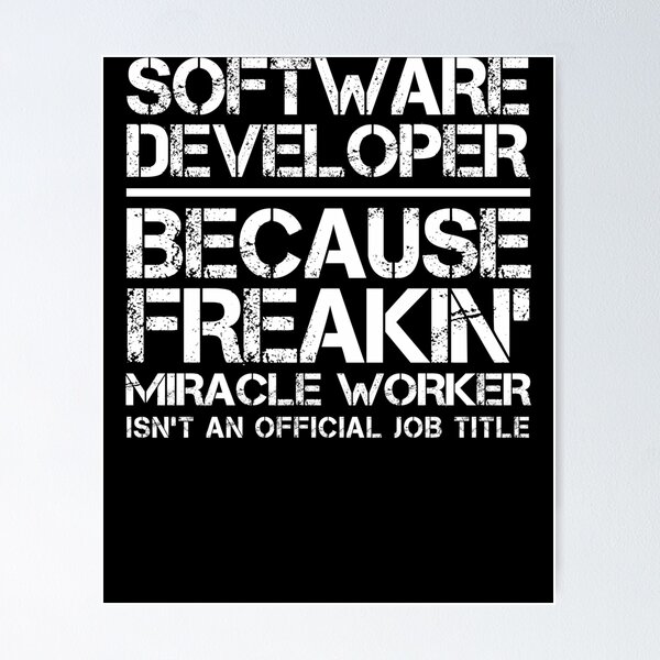 Artikel-Vorschau von Software Developer Miracle Worker, designt und verkauft von clickmostro.
